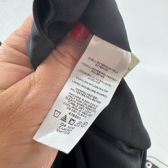 Ann Taylor Black White Tweed Boucle A-Line Mini Skirt Size 0 Work Classic - Picture 5 of 6